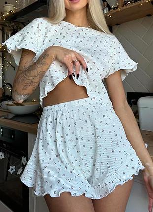 Піжама жіноча шорти футболка