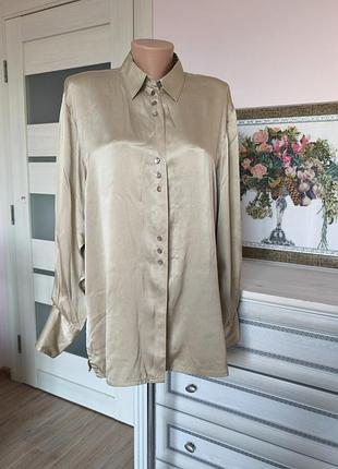 100% шелк изысканная базовая шелковая рубашка