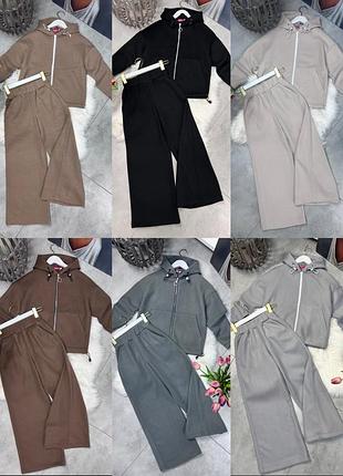 Теплый костюм ткань вязка шесть цветов теплый костюм для девочки