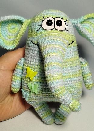 Слоник вязаная игрушка 4