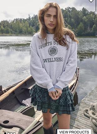 Сірий меланжевий світшот welness