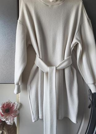 Туника-платье молочного цвета
