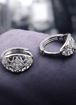 Сережки xuping родій