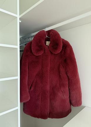Шуба зі штучного хутра h&m