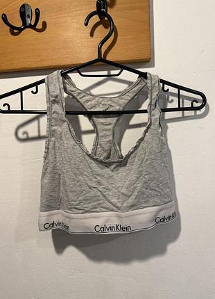 Топ calvin klein сірий xs-m