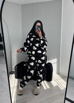 587 невероятно красивая, а главное очень теплая пижама / домашний костюм