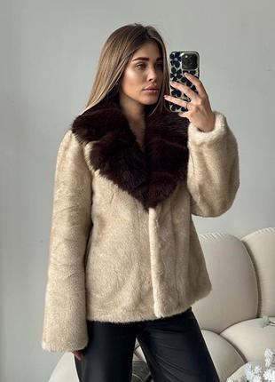 Брендова жіноча еко шуба макс мара
