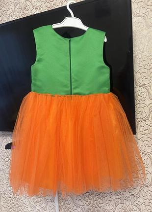 Плаття мандаринки, морквинки 2