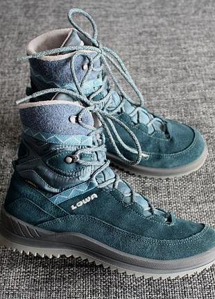 Ботинки зимние lowa nelly Бангладешx mid gore-tex оригинал made in slovakia