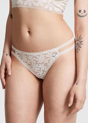 Трусики стринги victoria's secret pink женские кружевные s