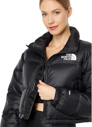 Короткий жіночий пуховик, куртка tnf the north face 700