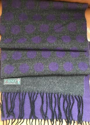 F. uno 100% вовняний двосторонній шарф
