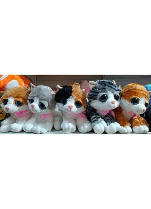 Мягкая игрушка музыкальная котик глазастик (кошка мяу) 30 см