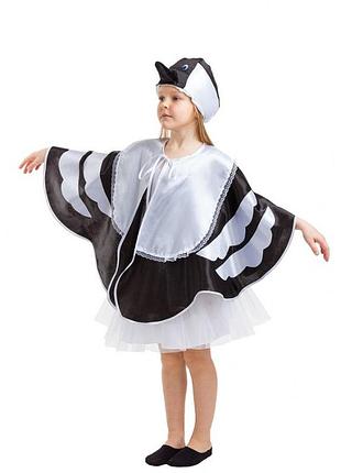 Детский карнавальный костюм сороки для девочки ,р 110-134 см