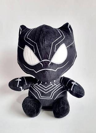 Мягкая игрушка черная пантера "марвел" (20 см)
