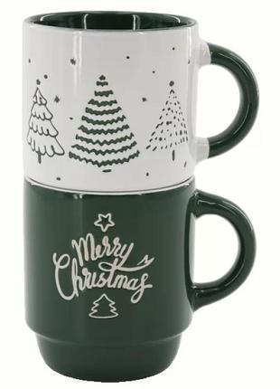 Набір чашок limited edition ny warmly green, 2х320 мл.