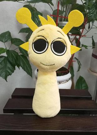 Мягкая игрушка саймон спрунки жёлтый инкредибокс sprunki incredibox saimon, 30 см