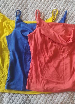 Базовые маечки с удлинением на груди