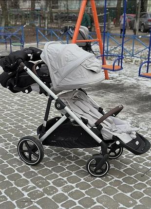 Дитячий візочок для двійні (погодок) cybex gazelle s