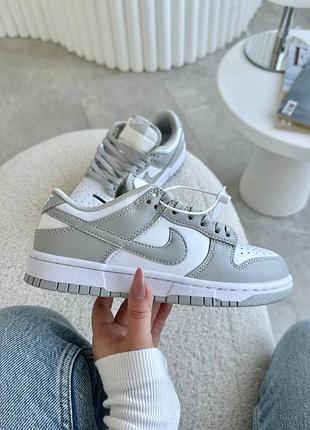 Кросівки nike dunk white grey
