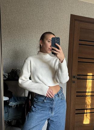 Укорочений светр bershka хс-с 2