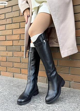 Шкіряні зимові чоботи