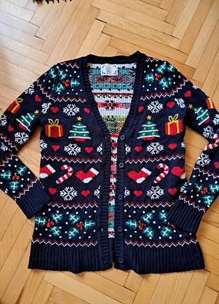 ☃️новогодний кардиган р.s с камушками⭐️⭐️⭐️