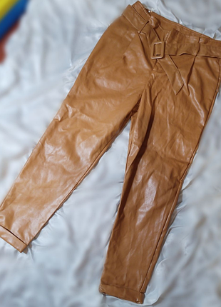 Женские кожаные брюки boohoo