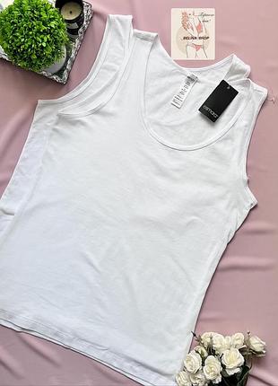 Білі, базові котонові , хлопкові майки від esmara