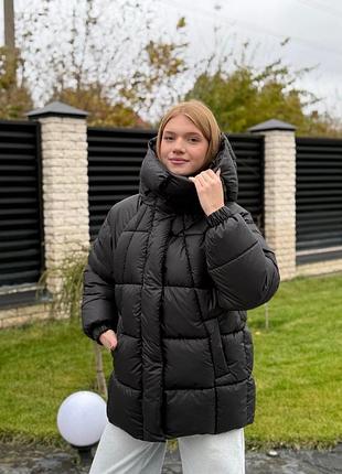 Зимова підлфткова куртка на дівчинку