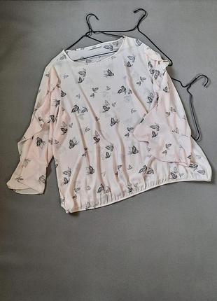 Eur 50 ніжна жіноча блуза великий розмір батал № 1207