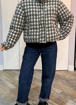 Демисезонная женская куртка sixth june короткая, оверсайз, модный принт, м