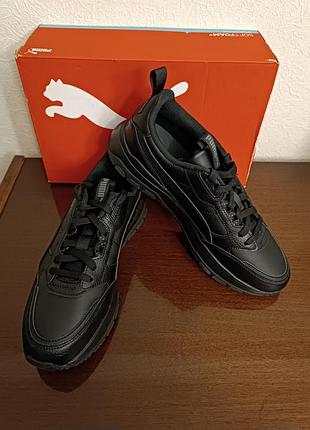 Оригинальные черные мужские кроссовки puma.