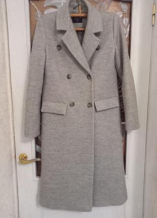 Сіре пальто з вовни lc waikiki в розмірі s