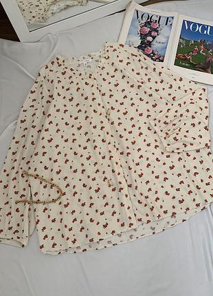 Сорочка у квітковий принт