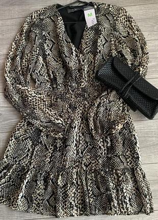Сукня шифонова primark нова принт змія