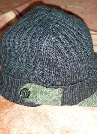 Кепка детская для мальчика 7...10 лет, аенная с козырьком