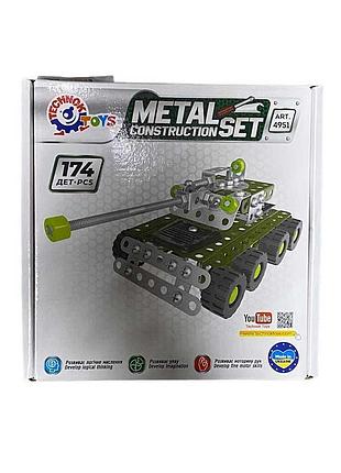 Конструктор металлический танк технок 4951