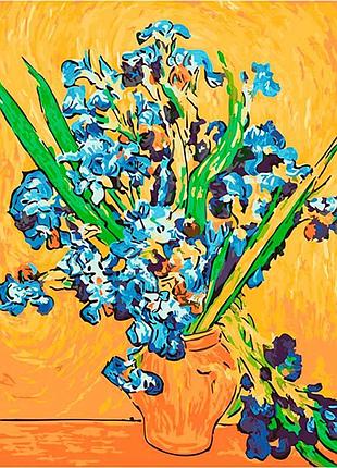 Картина по номерам цветы "ирисы" lc40108