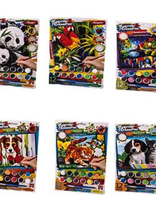 Картина по номерам danko toys 30x21 см kn-03-01,02,03,...10