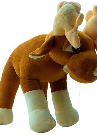 Мягкая игрушка лось 30 см 0230