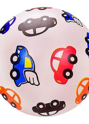 Мяч резиновый 9" 55 грамм, 2 цвета rb2109_сars