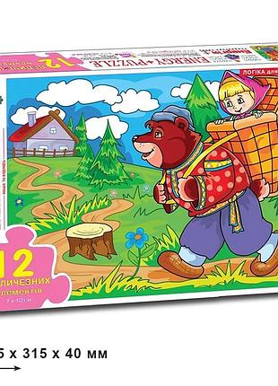 Пазл 12 эл. "мим" в коробке ен.2067