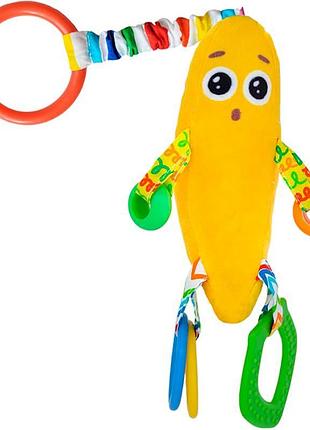 Подвеска-пищалка с прорезывателем банан мс 110604-17