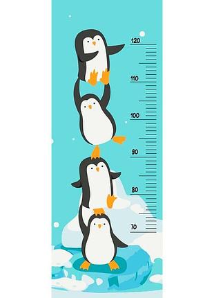 Ростомір "пінгвінчики" artcraft 30*80 см 15128-ac