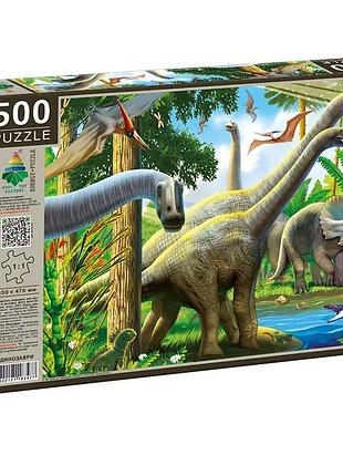 Пазлы "энергия плюс 500 элементов динозавры" энергия плюс 500 элементов ен.3477