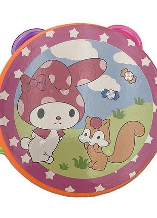 Музична іграшка бубон для дітей 2832_rabbit, my melody, orange