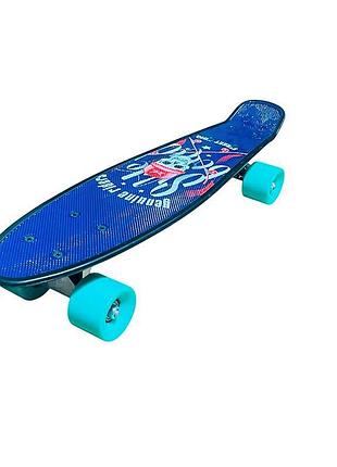 Пенни борд 22" skull, pu колеса, противня 56*15 cm sc20402_ocean