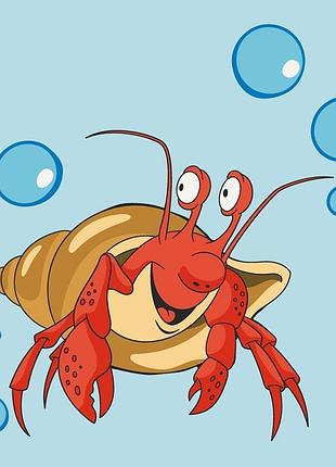 Картина за номерами artcraft краб в мушлі дитяча 30*30 см 15097-ac