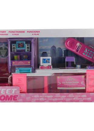 Кукольный кабинет "сладкая избушка", розовый, 55х9х31см 25338р 25338